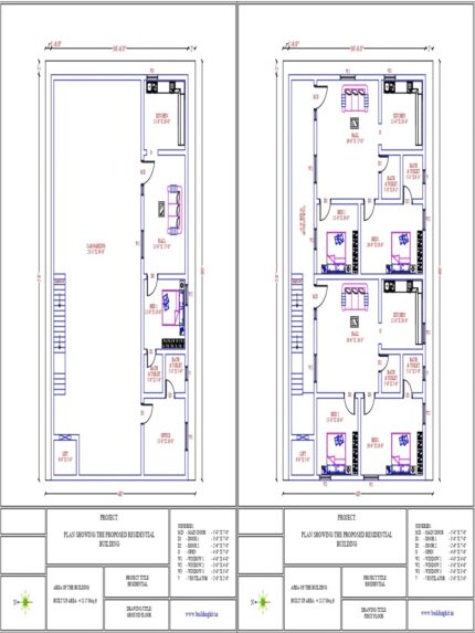 36'6" x 58'0" Rental 2BHK