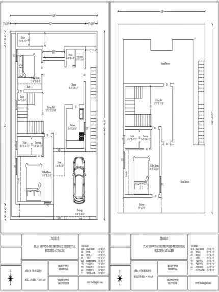 40'0" x 46'6" Rental - 2BHK