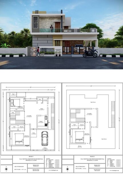 22' x 68' Sqft (2D+3D)