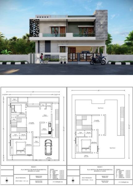 40'0" x 46'6" sq ft (2D+3D)